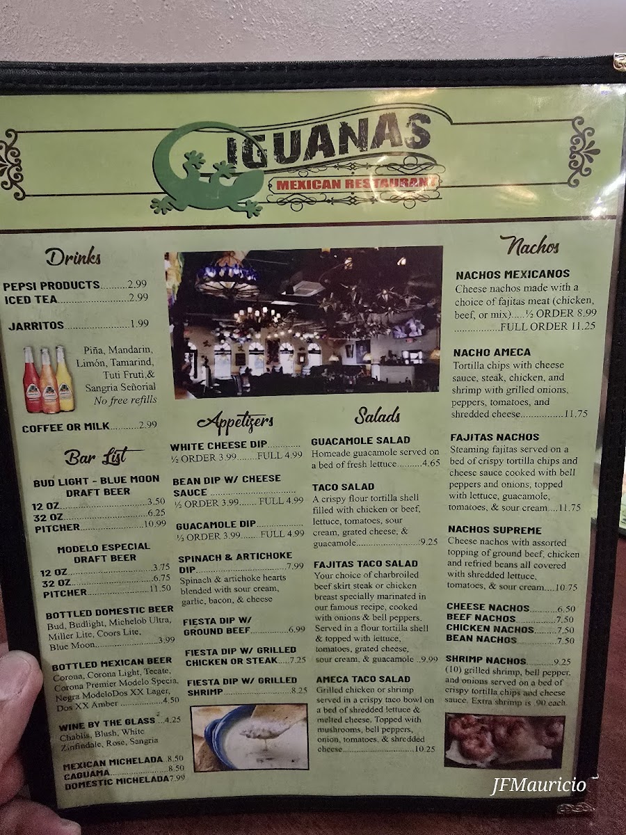 Iguanas Mexican restaurant Menu - Image 2